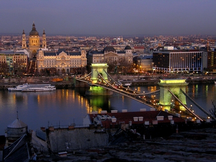 Hungarian Chain Bridge in Budapest